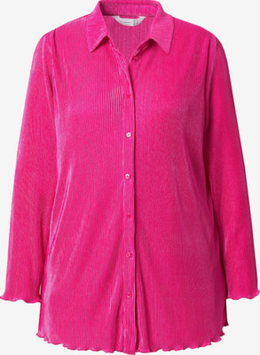 Mia Moda Ribbed Silky Frill Edge Long Sleeve Button Down Shirt Blouse US 24 NWT