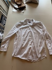 Van Heusen Men's White Flex Collar Slim Fit Stretch Spread Collar Dress Shirt
