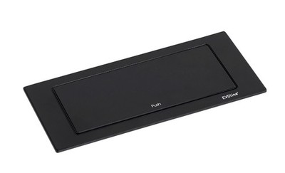 EVOline BackFlip schwarz matt 2 Stk.Schukosteckdosen USB-C-Charger versenkbar