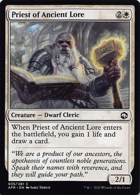 Priest of Ancient Lore C Adventures in the Forgotten Realms 35 NM