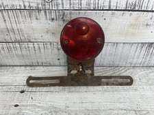 As-is Untested For Parts Vintage Tail Light Plastic Lens License Plate Bracket