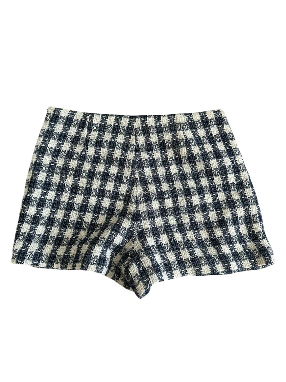 ZARA Womens Blue White Plaid Skort Size Medium thumbnail 4