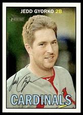 Jedd Gyorko 2016 Topps Heritage #224 St. Louis Cardinals 25427 Baseball Card
