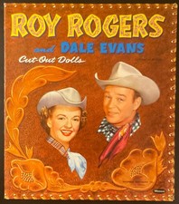 Uncut Vintage Paper Dolls ROY ROGERS DALE EVANS 1950 Frontiers Inc 1954
