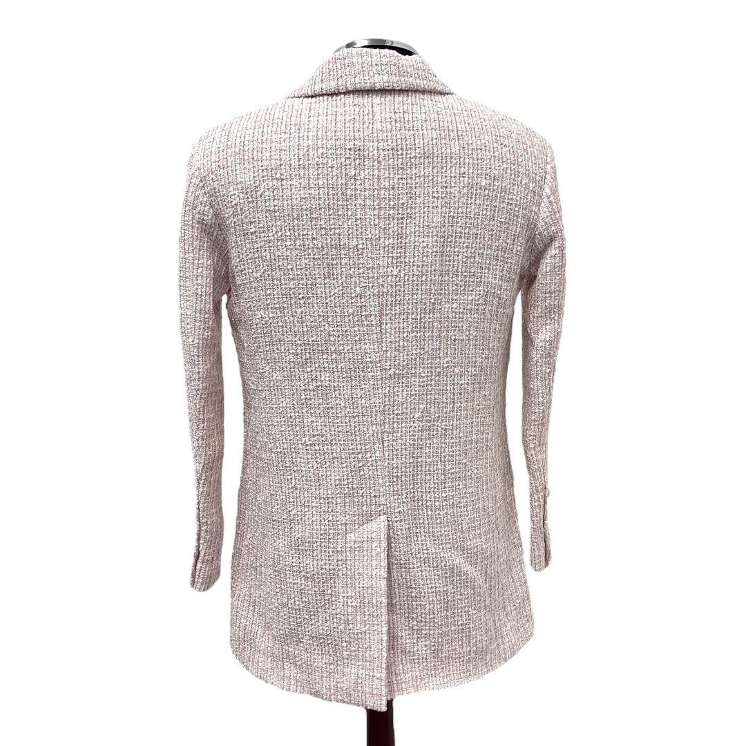 Chanel P76732 Rhinestone Coco Button Hem Chain Tweed Jacket