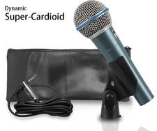 Wired Vocal Mic Integrated Karaoke Recording New Dynamic Microphone UK