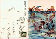 PROPAGANDA WW2-GUF LITTORIALI TORINO 1940 PALLANUOTO-D17-109