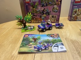 Lego Friends Vet Clinic 41085 & Baby Elephant Jungle Rescue 41421 - Used