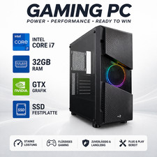 Gaming PC 32GB Ram | Intel i7| NVIDIA GTX Windows 11 - Gamer - Garantie!
