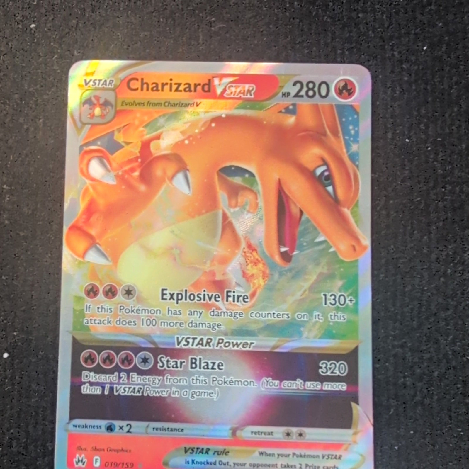 Charizard VSTAR 019/159 Crown Zenith Holo Ultra Rare 280 HP English VSTAR