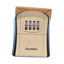 Puroma Key Lock Box, Portable Combination Lockbox Medium Capacity, Gray