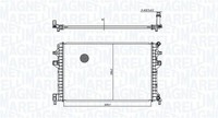 Magneti Marelli 350213166300 KüHler, MotorküHlung FüR Audi Seat Skoda VW