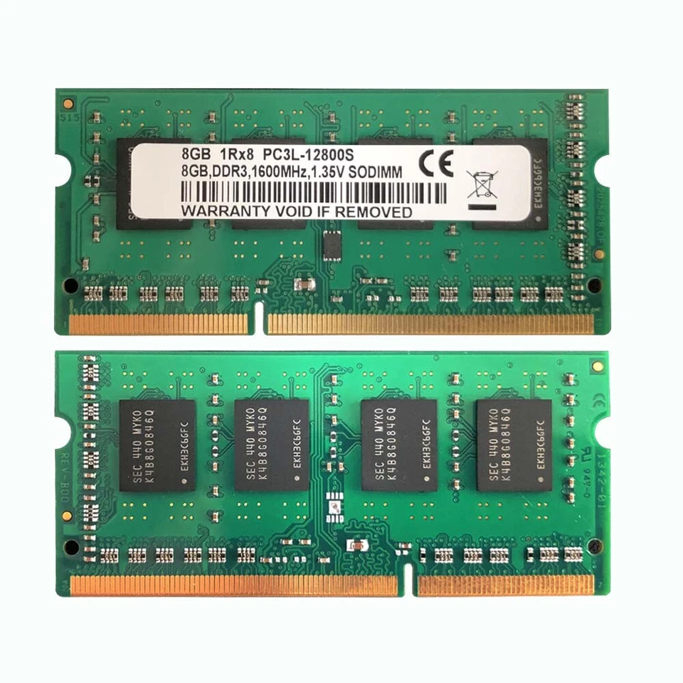 1x 8GB 1RX8 PC3L-12800 DDR3L 1600MHz 1.35V 240pin SODIMM Memory RAM - Image 3 of 3