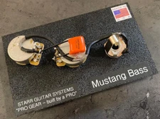 Fender Mustang Bass wiring harness. CTS, Switchcraft, Orange Drop, Gavitt, NEW!