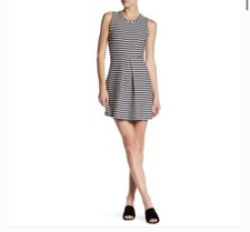 Madewell Womens Afternoon Striped Dress Navy White Sz M