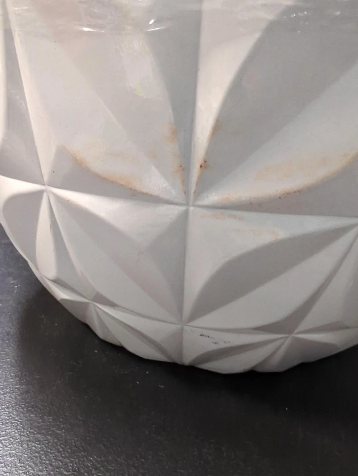 Allen + roth 11,46 дюйма x 9,65 дюйма белая резиновая сеялка с дренажными отверстиями - Изображение 4 из 4