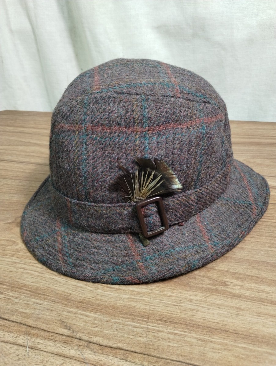 BARBOUR vintage WOOL hat TWEED ENGLAND CAP size 7 MEDIUMM | eBay display picture 2