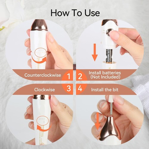 Set Manicure e Pedicure Elettrico per unghie con 5 accessori Professionale - Foto 6 di 8