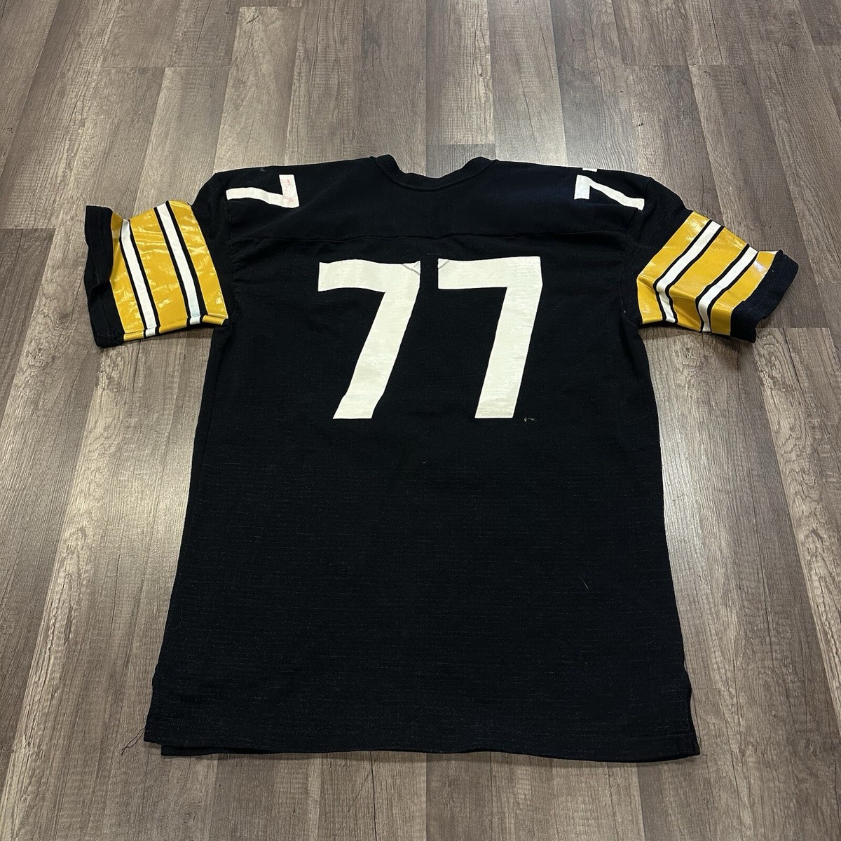 VTG RAWLINGS PITTSBURGH STEELERS #77 PRO CUT AUTHENTIC