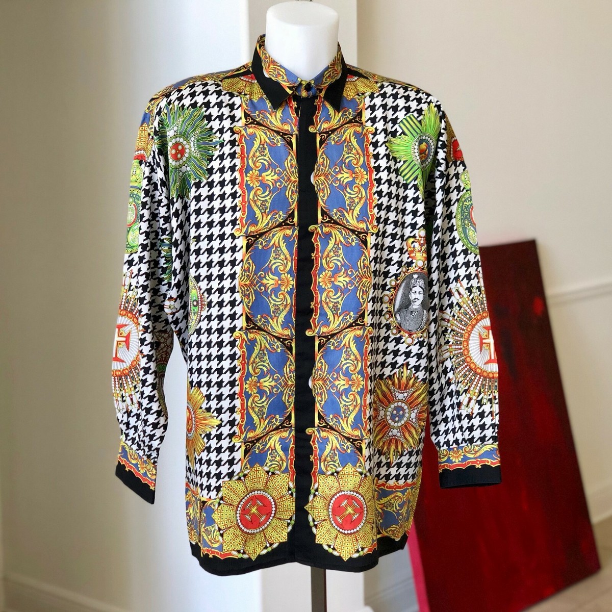 イタリア、GIANNI VERSACE ストライプドットベスト イタリア、GIANNI VERSACE ストライプドットベスト