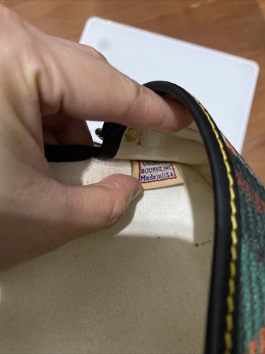 Dooney & Bourke Red Tartan Plaid Wristlet with Black Trim, 6", Snap Closure - Picture 6 of 6