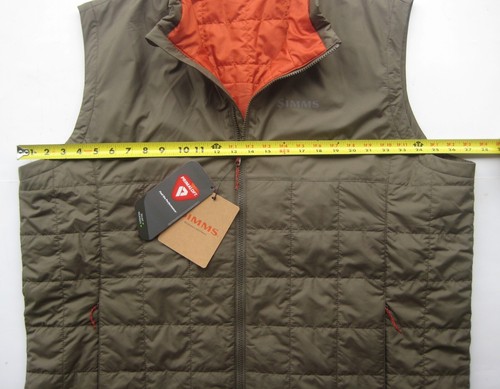 Simms Fishing Mens Fall Run Insulated Full Zip Vest Primaloft Light Weight XXL - Picture 10 of 11