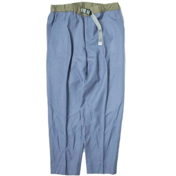 kolor BEACON 21AW WAIST SWITCHING FLANNEL WOOL PANTS 21WBM-P02139 2 LIGHT BLUE