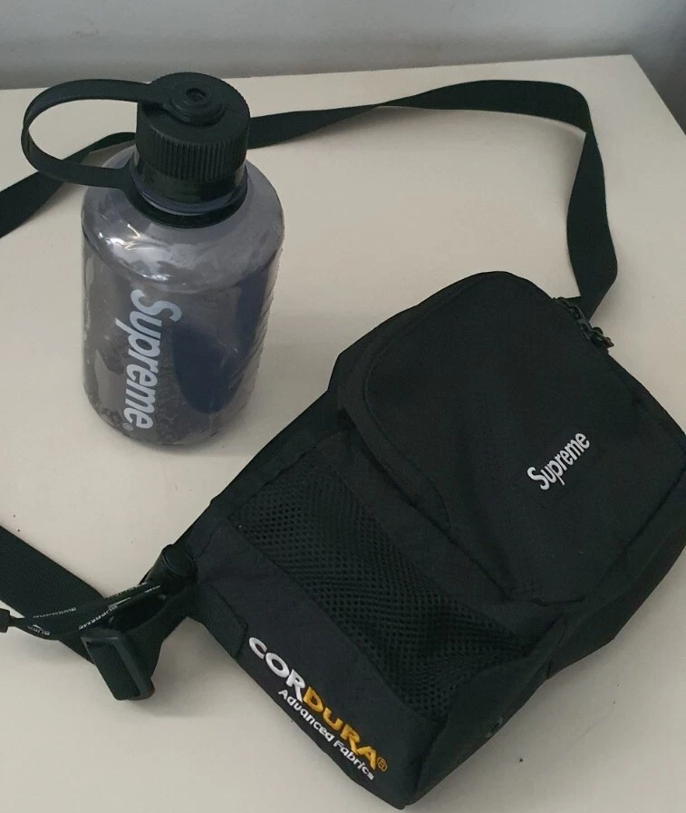 SS22 Supreme Sac Latéral Noir Épaule Imperméable Bouteille d'eau Nalgene 500