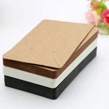 50PCS Jewelry Display Paper Cards Necklace Jewelry Bracelet Hanging Holder Craft