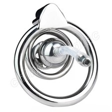 Male Chastity Cage Device Solid Steel Ball Men Cage Lock Couple Rings Intimate