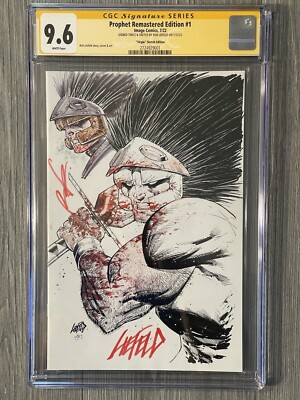 Rob Liefeld REMARQUE & Chisel CGC SS 9.6 Prophet Remastered #1 Virgin Sketch