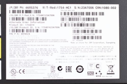 IBM 1754-HC1 16-Ports Managed KVM Console Switch W/Ears P/N: 46M5376 Tested - Picture 3 of 3