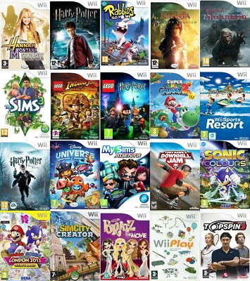 Nintendo Wii Videospiel 1 oder Bündel kaufen Super Mario Sonic Olympics Lego