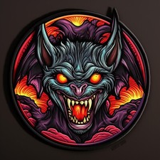 Vampire Patch Iron-on Applique Horror Scary Spooky Cosplay Halloween