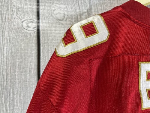 Vintage Drew Brees REEBOK 50 Jersey Red Practice New Orleans Saints - Picture 12 of 13