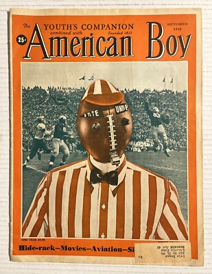 The American Boy Youth's Companion Magazine September 1940- Vintage