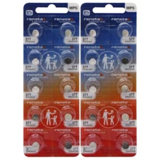 20 Pcs 377 Renata Watch Batteries SR626SW 0% MERCURY FREE SHIP