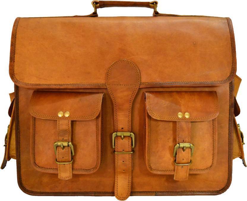 S-XXL Bolsa Cuero Vintage Bandolera Cartera Hombro Portátil School Maletín Nuevo