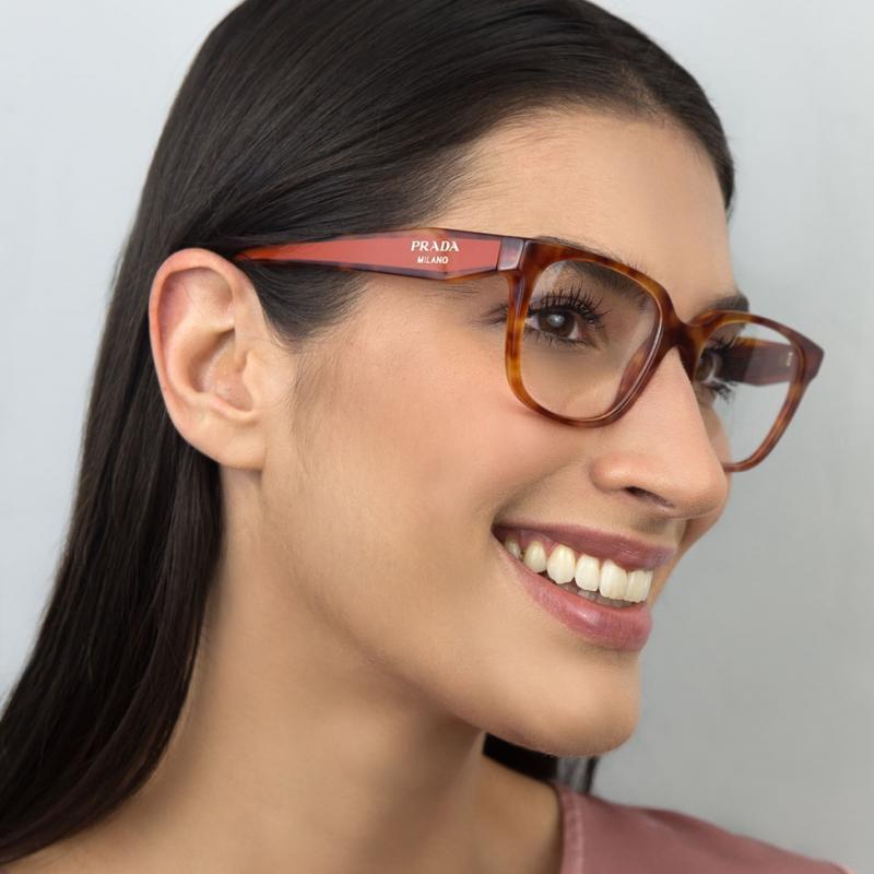 NEW Prada PR17ZVF-4BW1O1-55 Eyeglasses 55mm 100% Authentic