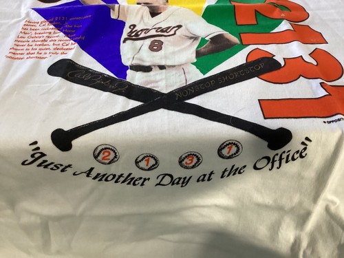 Cal Ripken 2131 "Just Another Day at the Office" White Tee Shirt - Picture 2 of 7