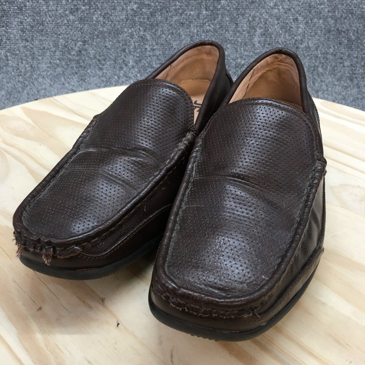 Men’s J. Ferrar Meus Barton Memory Foam Comfort Loafers brown size 11 J Ferrar Loafer Mens 9.5M Brown Barton Memory Foam Slip On  main image 4