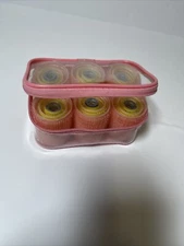 AVON Advance Techniques Hair Roller Set NO CLIP 24 piece 4 Sizes W/Bobby Pins