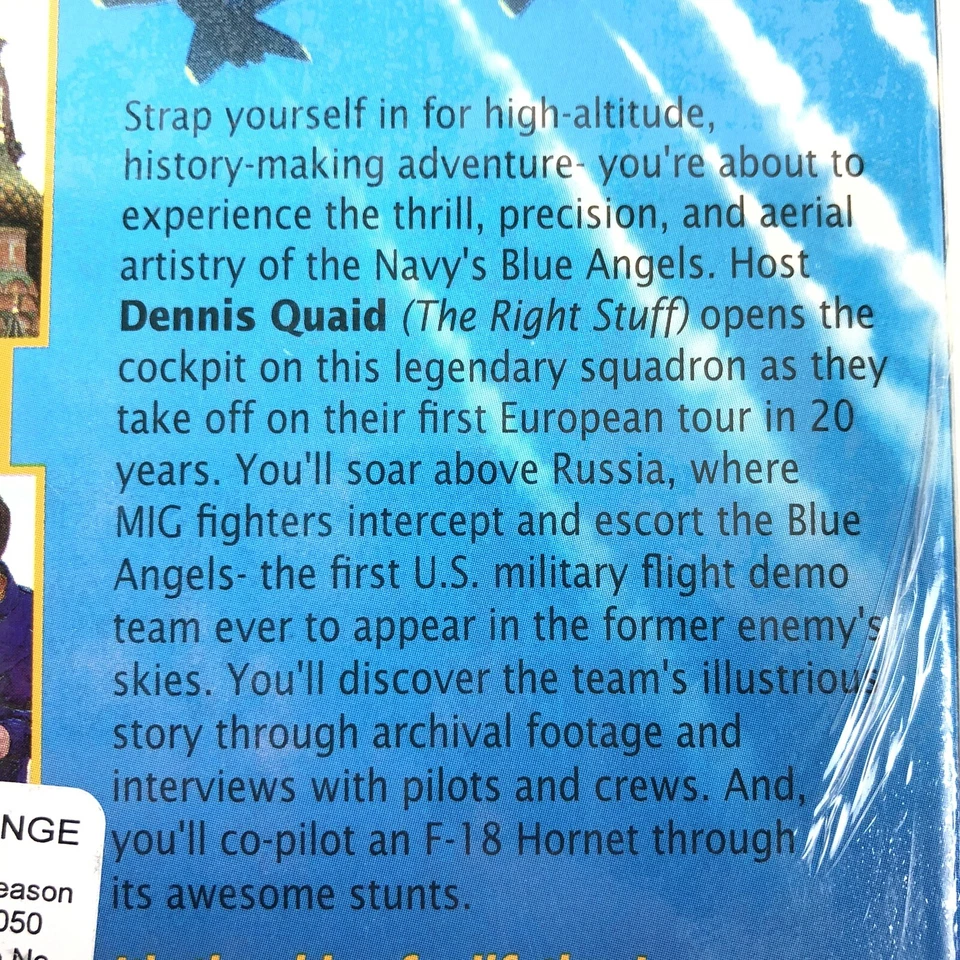 Vintage Around The World At The Speed Of Sound Blue Angels VHS By Dennis Quaid - Image 4 of 4