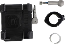 Ciro Black 7/8-1" Handlebar Smartphone/GPS Holder & Mount for Harley Street UTV