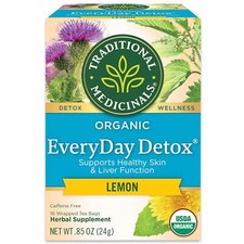 Traditional Medicinals Organic Everyday Detox Herbal Tea Lemon 16 Ct
