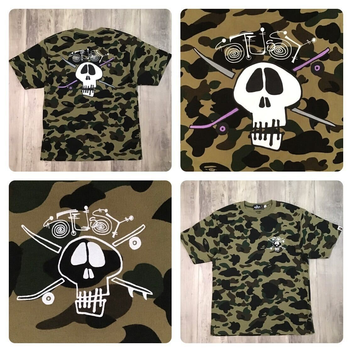 【Stussy】 正規品★ Sport Script T-Shirt Camo ★人気 STUSSY 新品 ステューシー SPORT SCRIPT TEE Tシャツ スケート