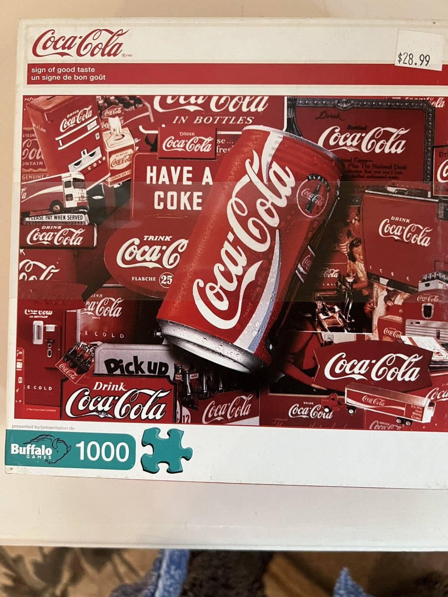 Coca-Cola 1000 Piece Puzzle 27x20 - Sign Of A Good Taste - Coke