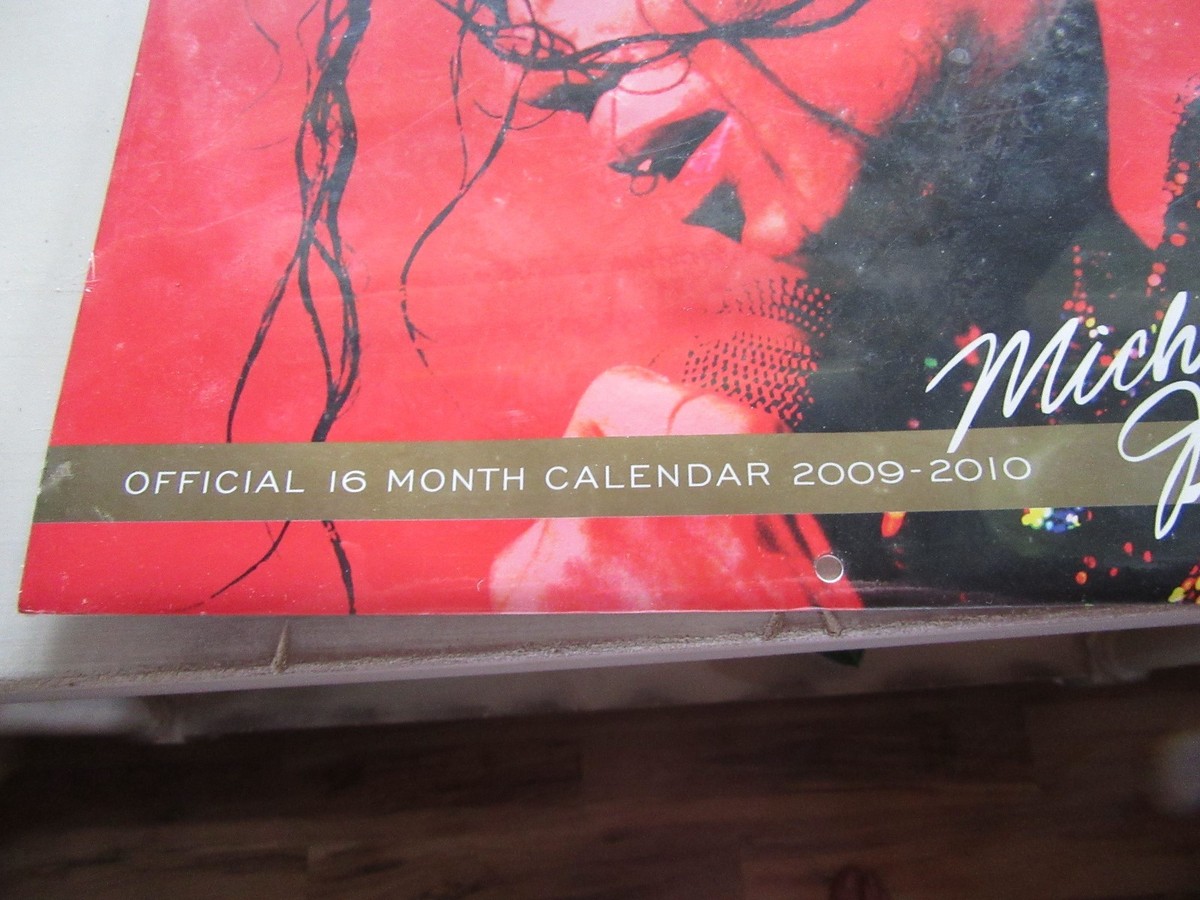 Michael Jackson King of Pop official 16 month calendar 2009-2010