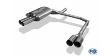 FOX Duplex Sportauspuff re li je 2x80mm für BMW E60 E61 ab Bj.03 520d bis 530d