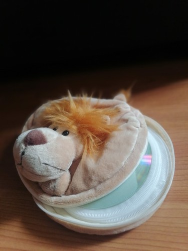 LION Plush LEO Soft Toy CARRY CASE FOR 20 CDs DVDs BLU-RAY DISKs Shipped from UK - Photo 7/10